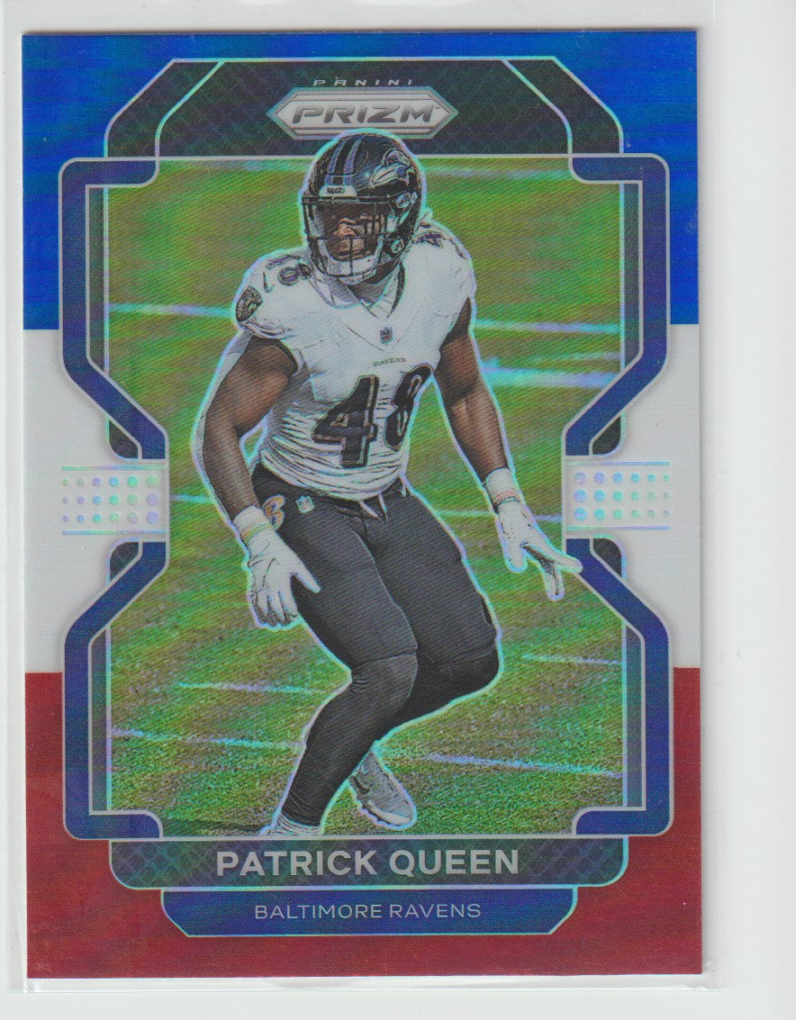 285 Patrick Queen - Baltimore Ravens Red White Blue