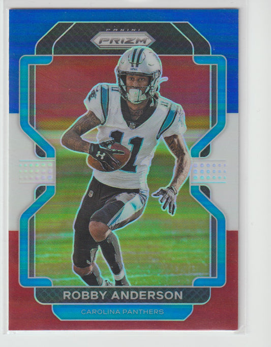 312 Robby Anderson - Carolina Panthers Red White Blue