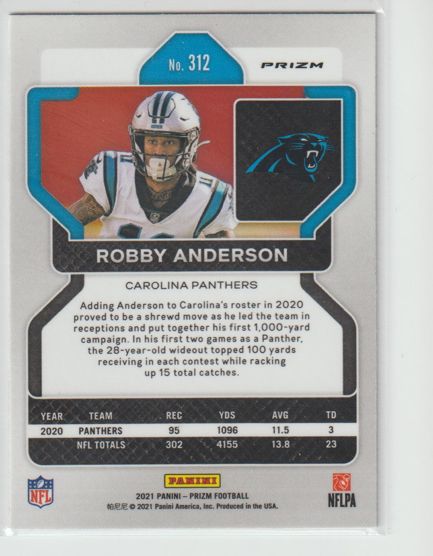 312 Robby Anderson - Carolina Panthers Red White Blue