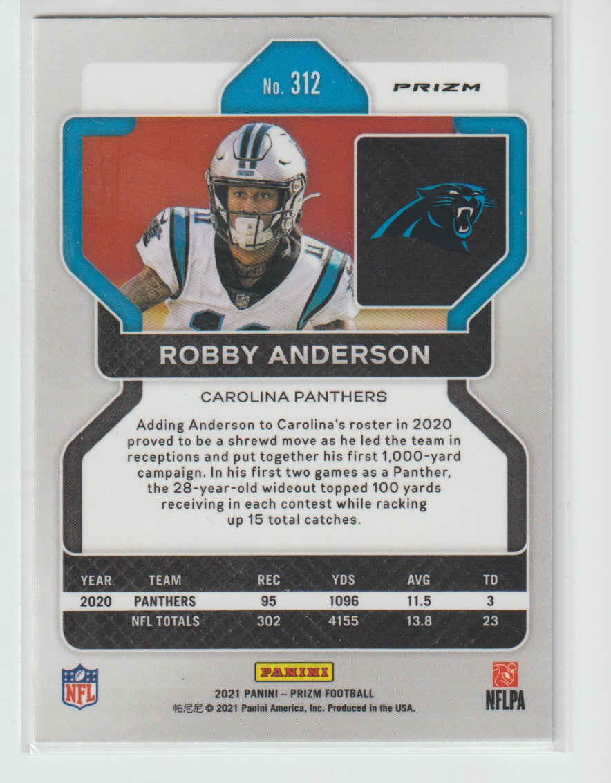 312 Robby Anderson - Carolina Panthers Green