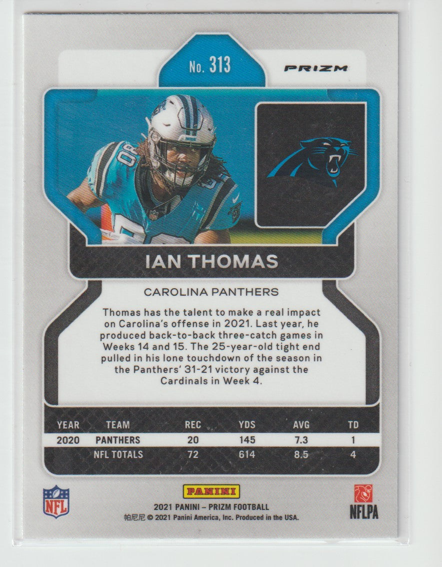 313 Ian Thomas - Carolina Panthers Silver