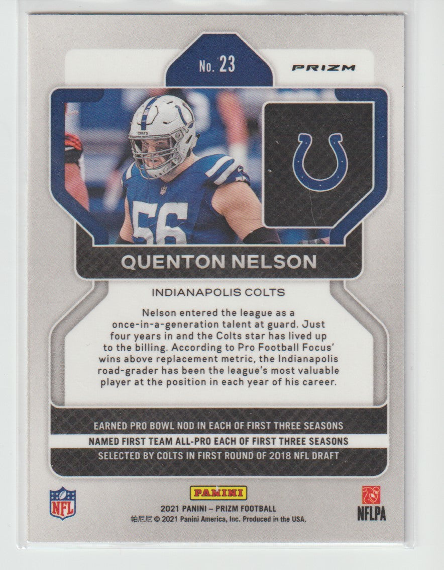 023 Quenton Nelson - Indianapolis Colts Red White Blue