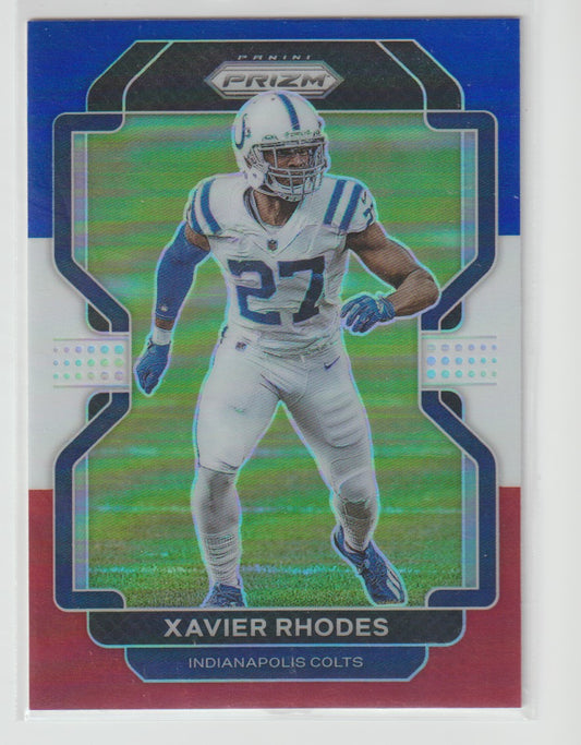 029 Xavier Rhodes - Indianapolis Colts Red White Blue