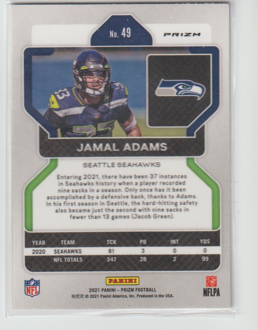 049 Jamal Adams - Seattle Seahawks Red White Blue