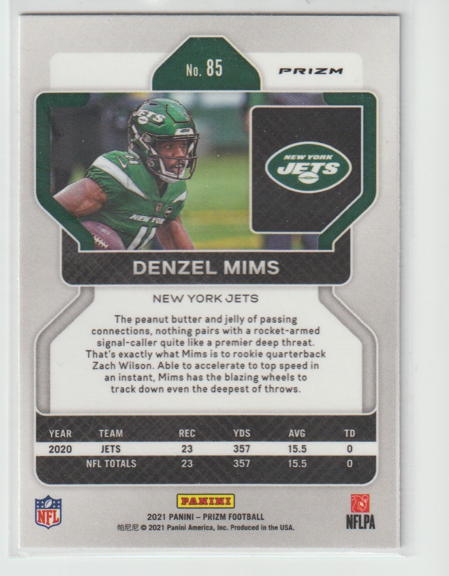 085 Denzel Mims - New York Jets Red White Blue