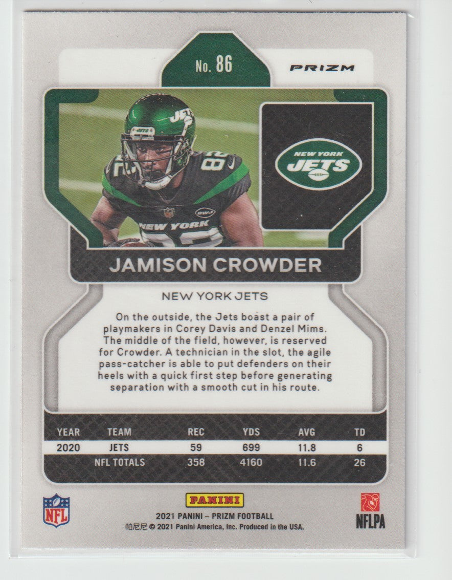 086 Jamison Crowder - New York Jets Red White Blue