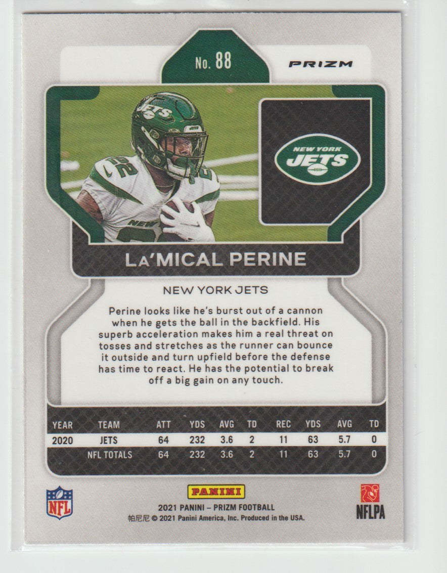 088 La'Mical Perine - New York Jets Red White Blue