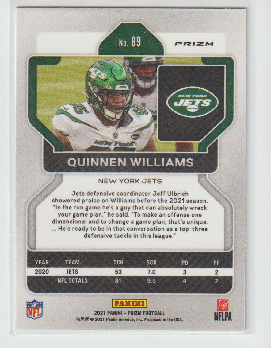 089 Quinnen Williams - New York Jets Green