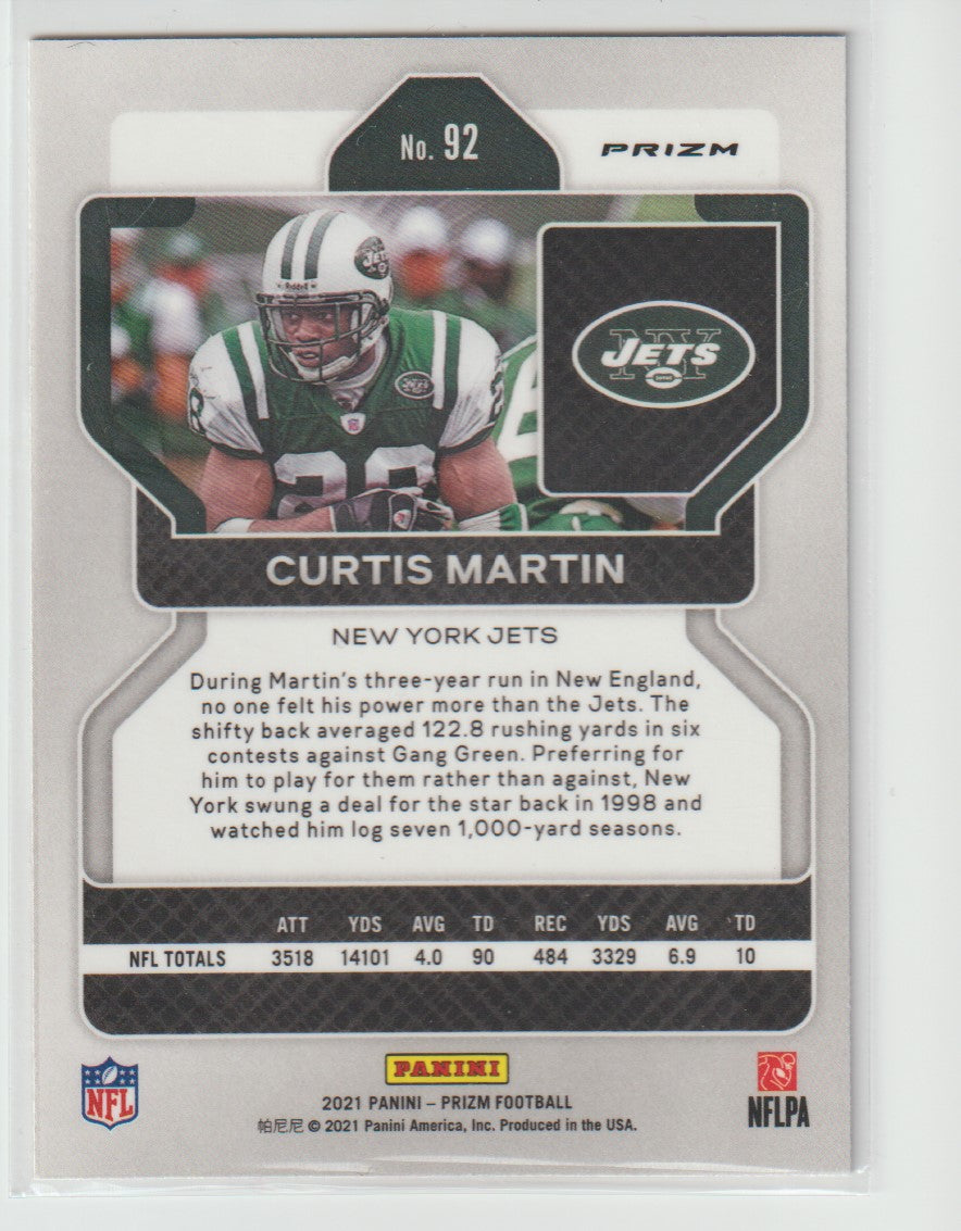 092 Curtis Martin - New York Jets Red White Blue