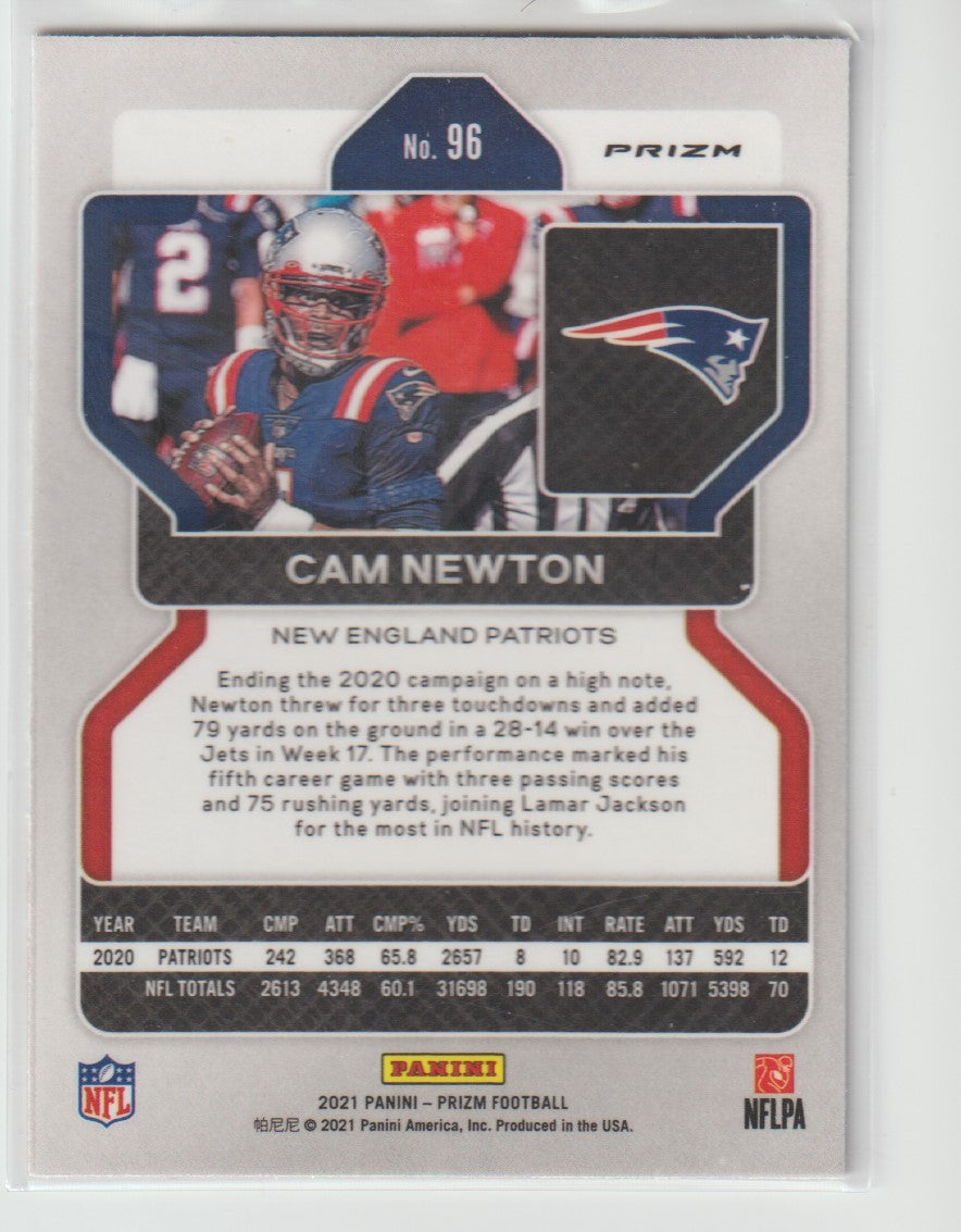 096 Cam Newton - New England Patriots Red White Blue