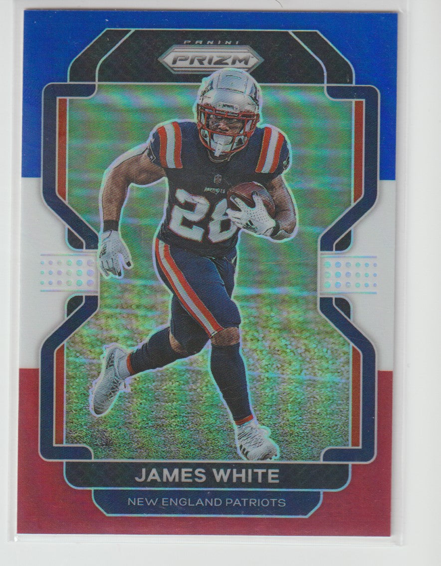 098 James White - New England Patriots Red White Blue