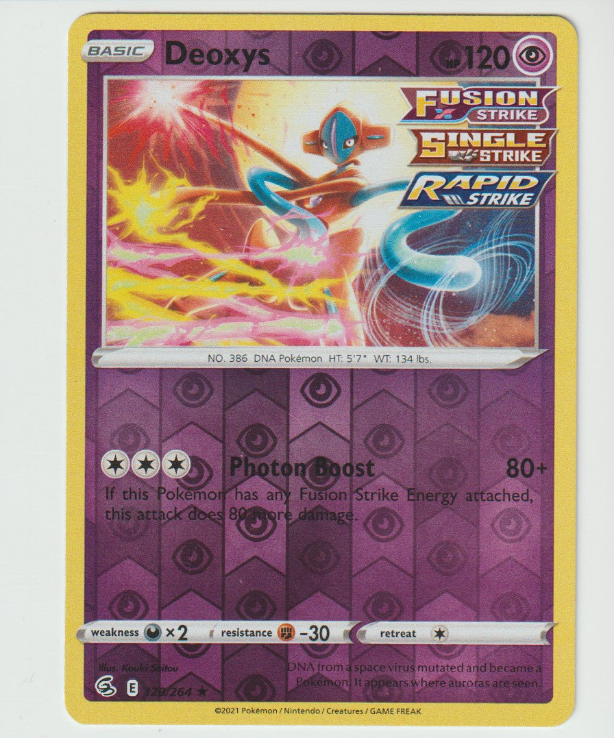 120/264 Fusion Strike Rapid Strike Single Strike Deoxys Holo Rare Reverse Holo