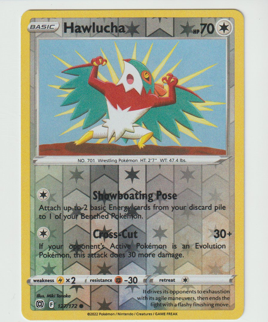 127/172 Hawlucha Common Reverse Holo