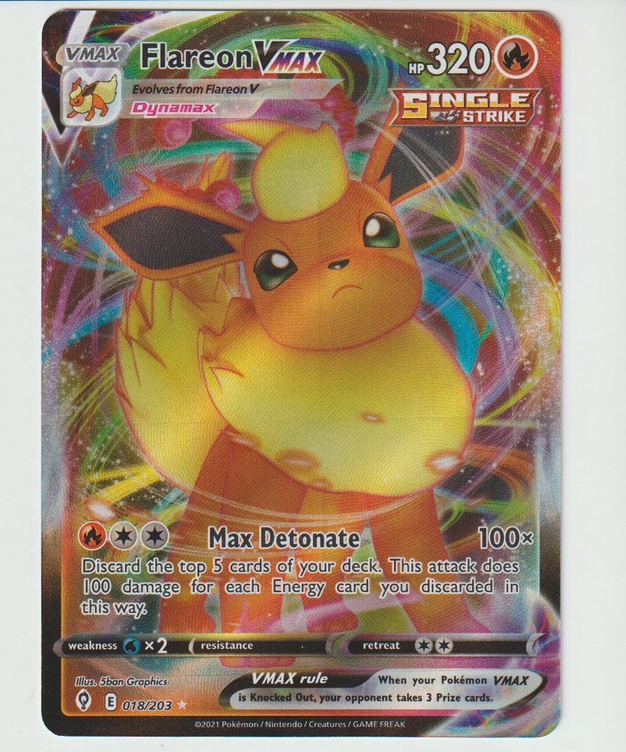 018/203 Single Strike Flareon VMAX Full Art