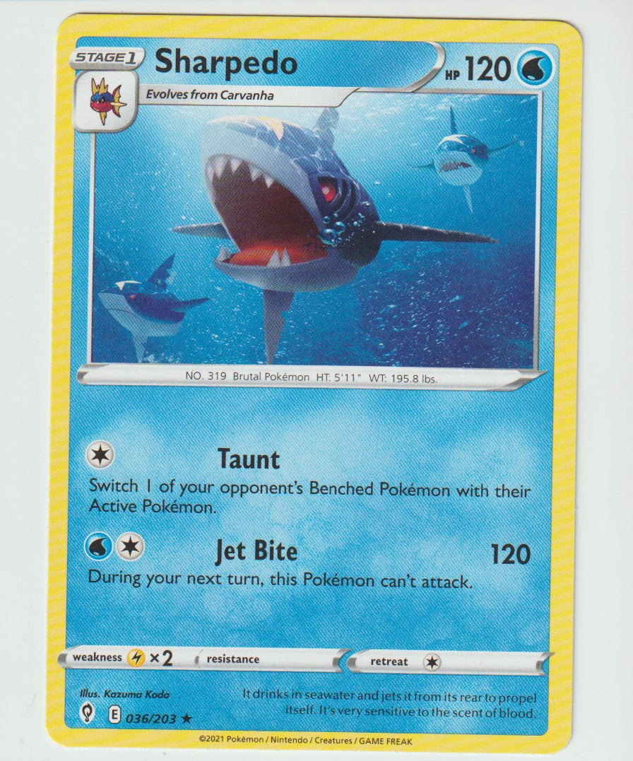 036/203 Sharpedo Rare