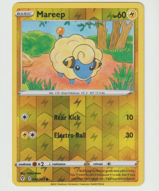 054/203 Mareep Common Reverse Holo