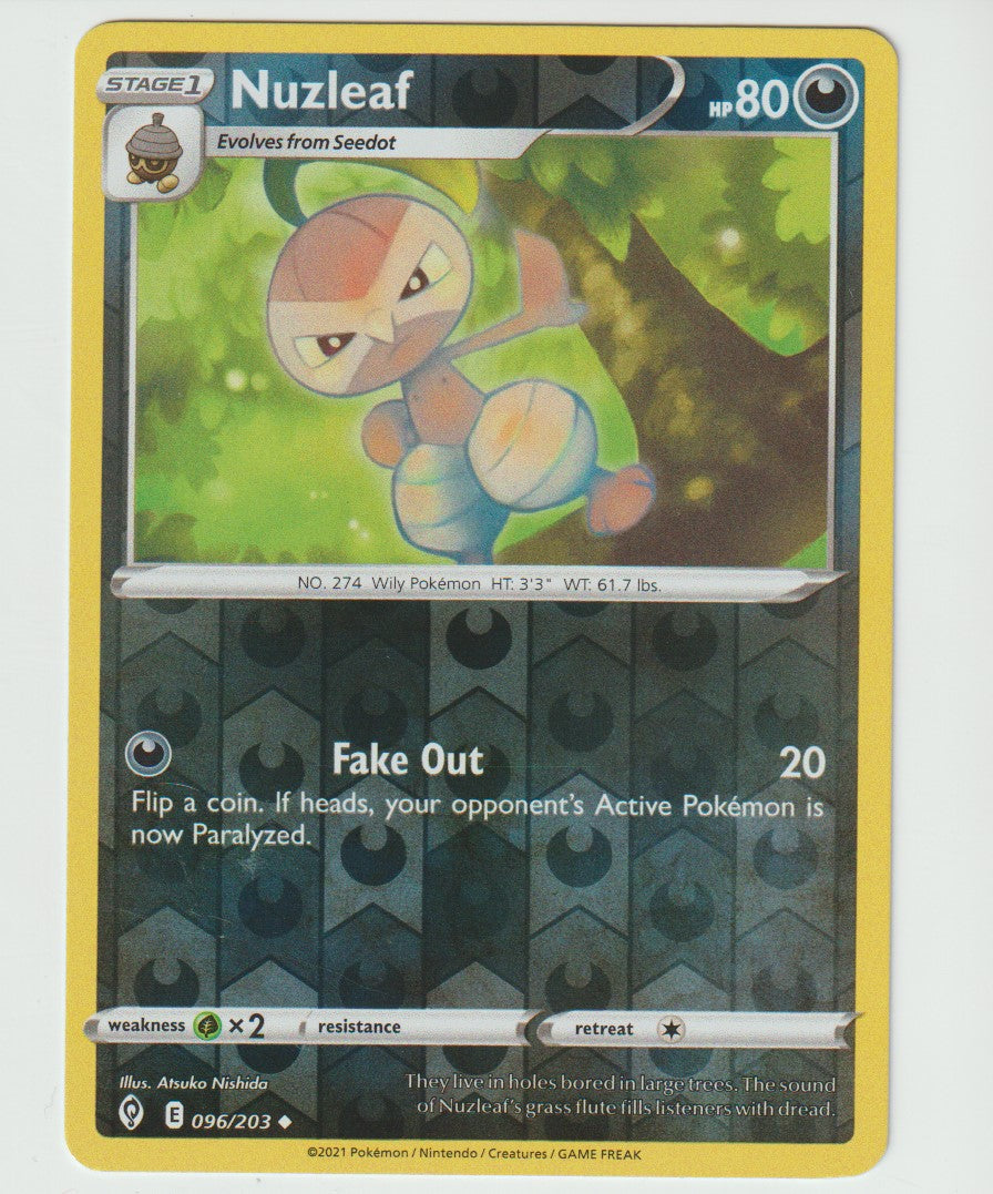 096/203 Nuzleaf Uncommon Reverse Holo