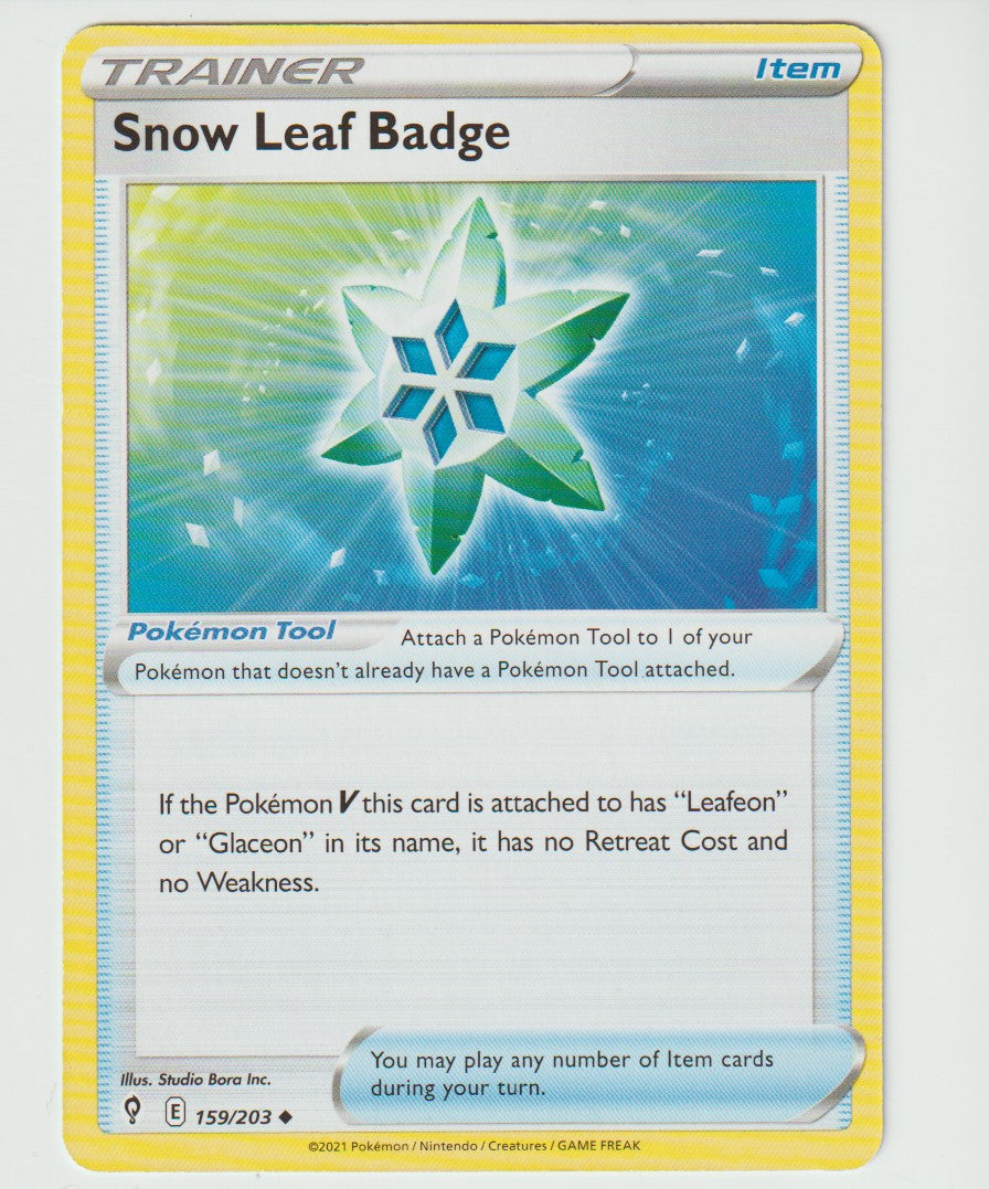 159/203 Snow Leaf Badge Uncommon