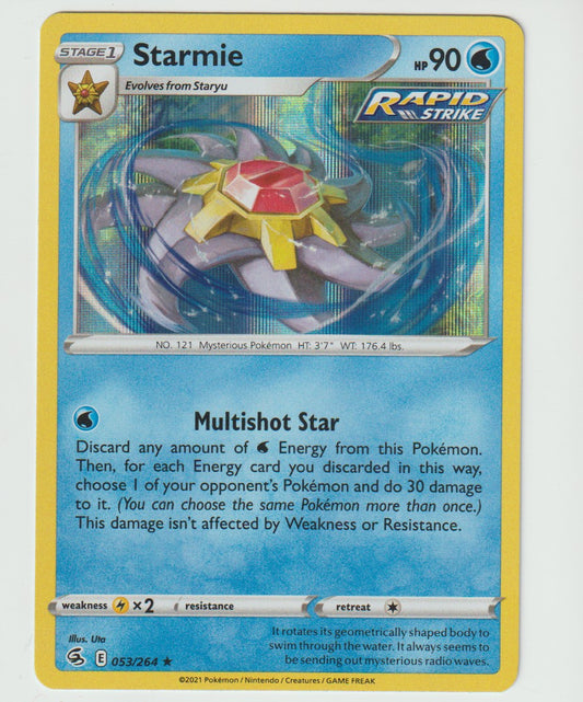 053/264 Rapid Strike Starmie Holo Rare