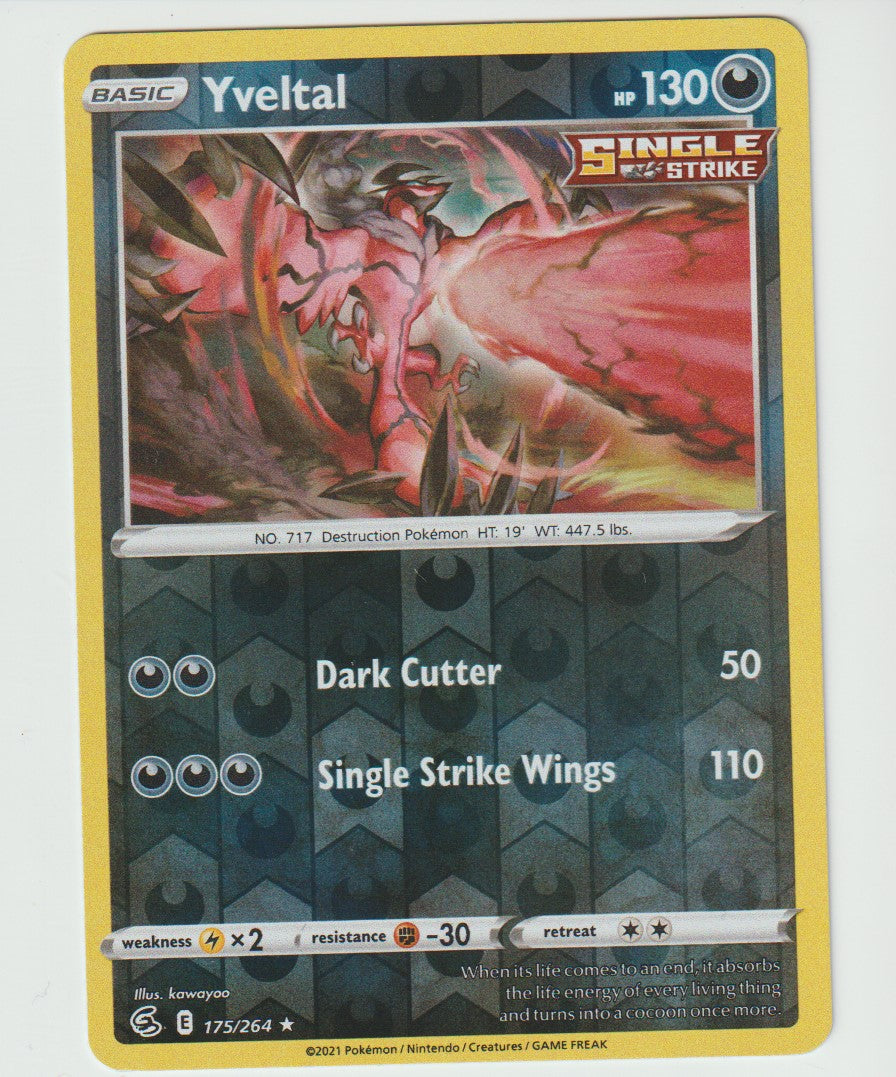 175/264 Single Strike Yveltal Rare Reverse Holo