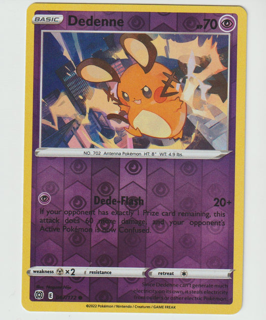 067/172 Dedenne Common Reverse Holo