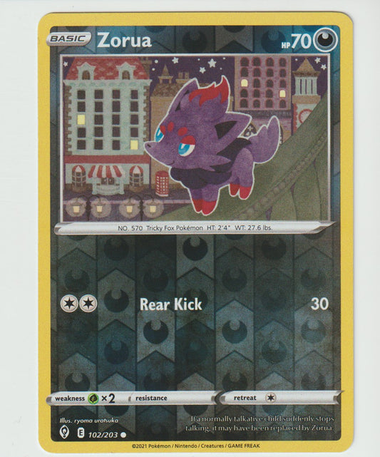 102/203 Zorua Common Reverse Holo