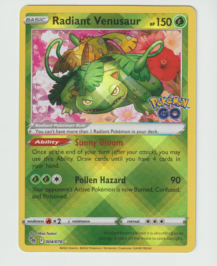 004/078 Radiant Venusaur Holo Rare