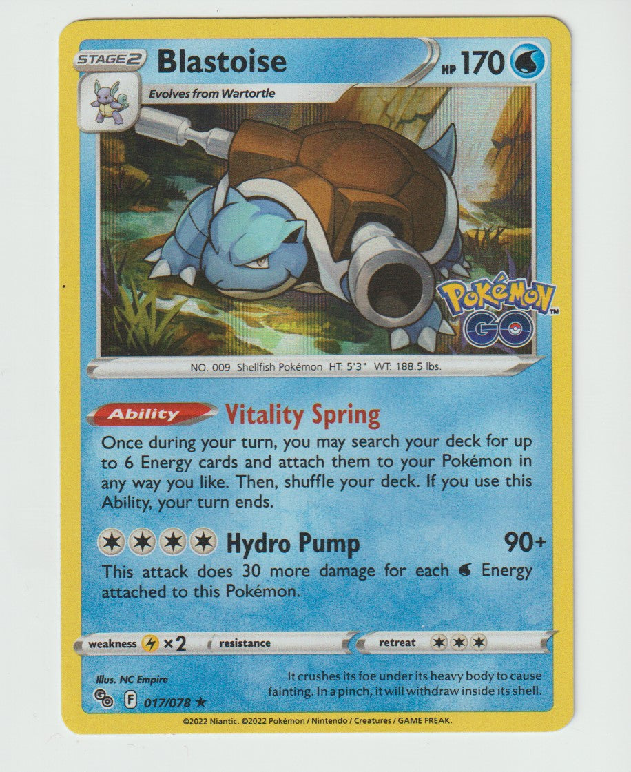 017/078 Blastoise Holo Rare