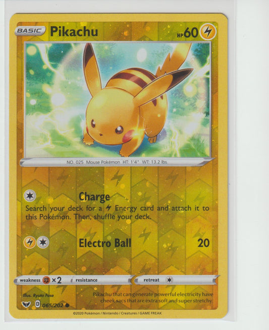 065/202 Pikachu Common Cosmos Reverse Holo