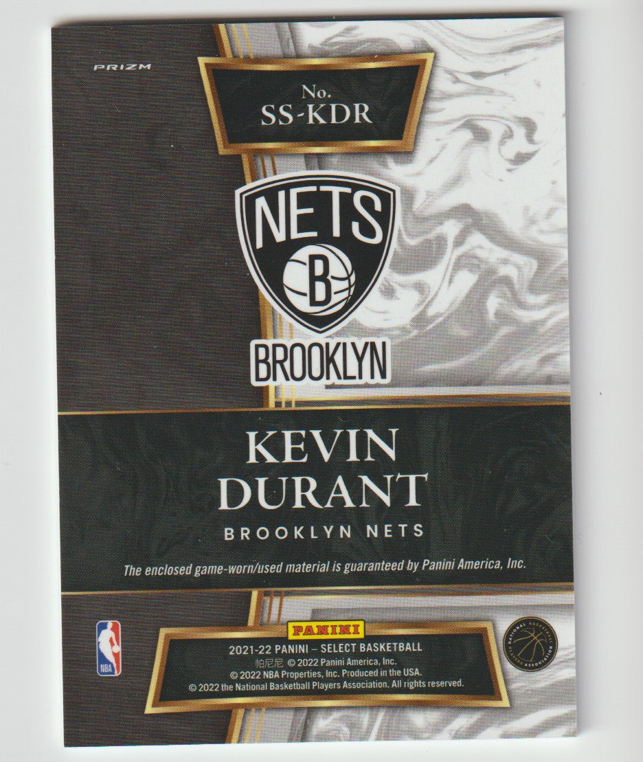 SS-KDR Selective Swatches Kevin Durant Brooklyn Nets Silver Prizm