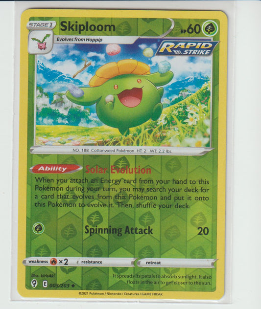 003/203 Rapid Strike Skiploom Uncommon Reverse Holo