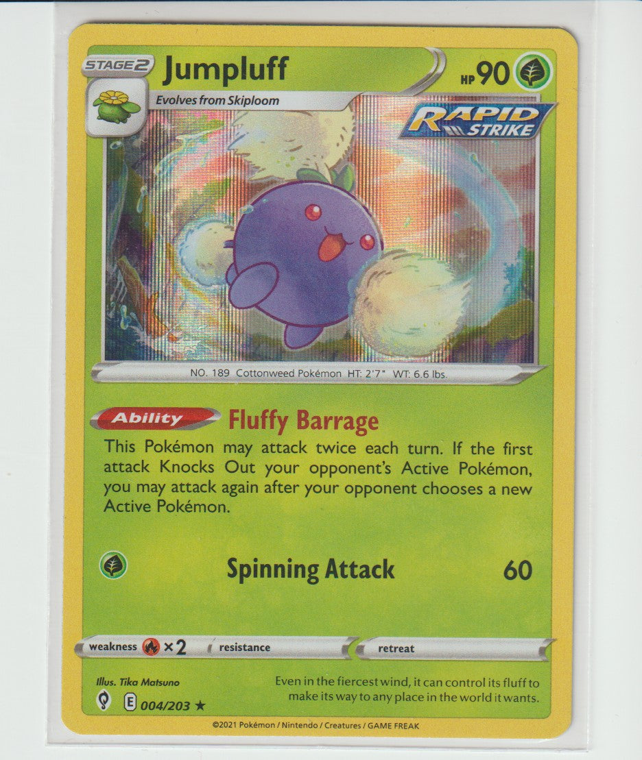 004/203 Rapid Strike Jumpluff Holo