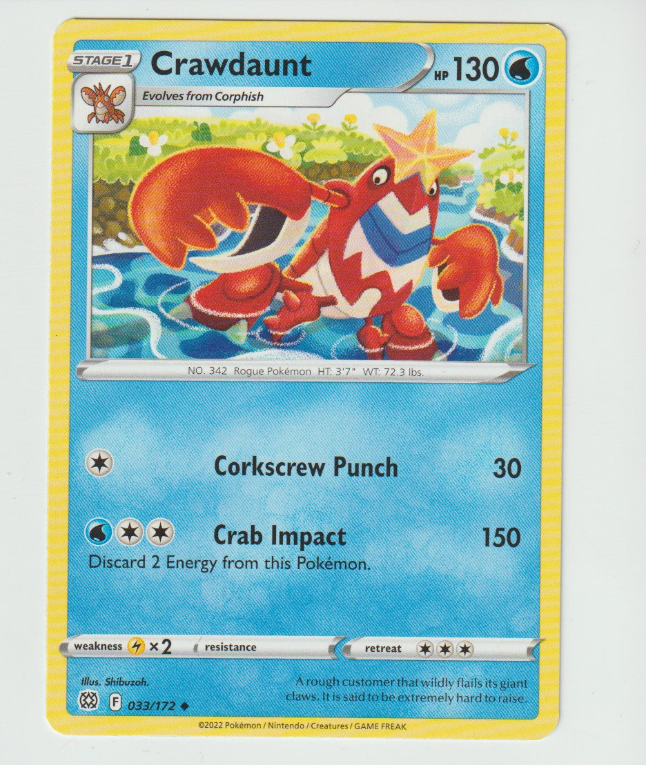 033/172 Crawdaunt Uncommon