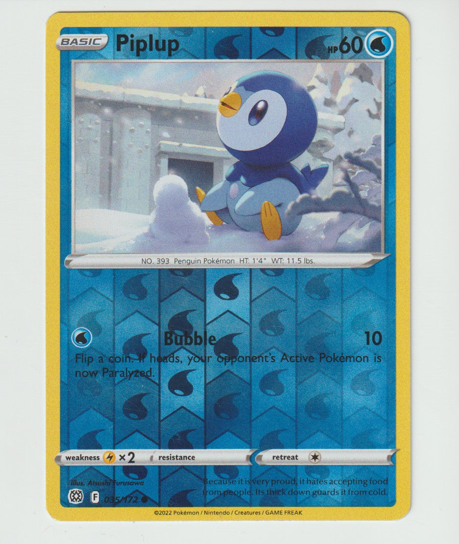 035/172 Piplup Common Reverse Holo