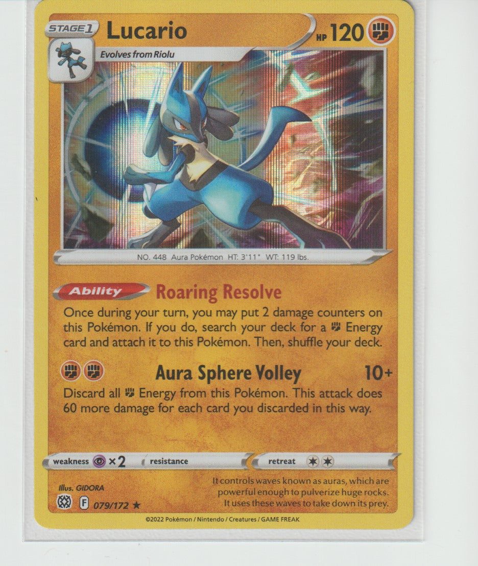 079/172 Lucario Holo Rare