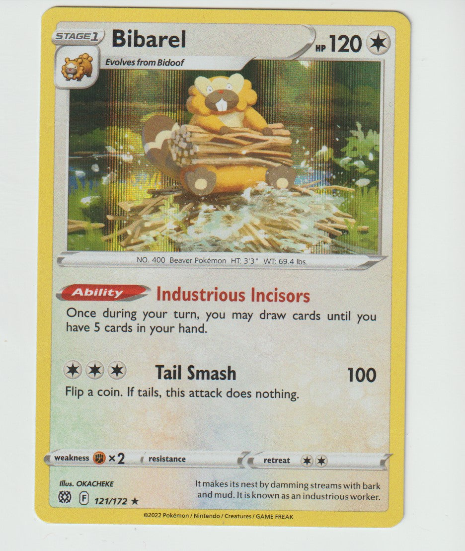 121/172 Bibarel Holo Rare
