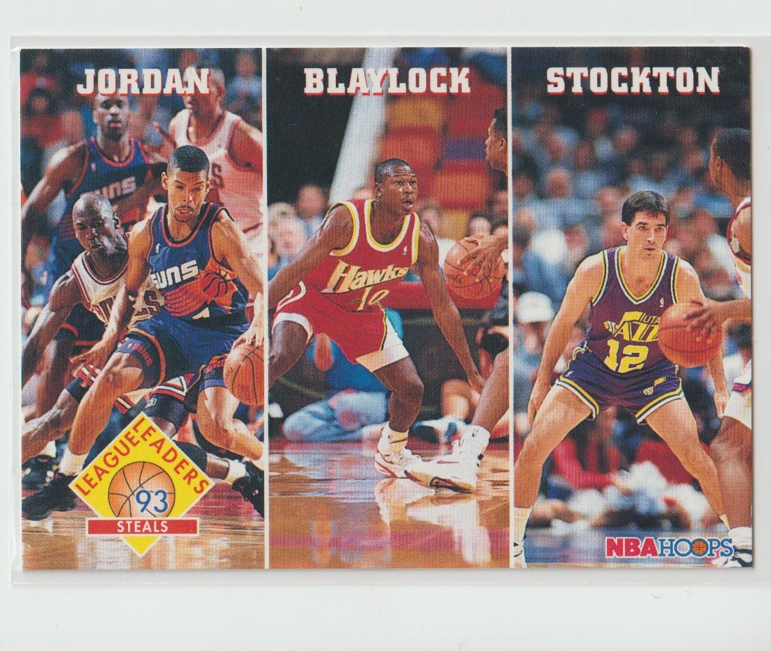 289 League Leaders - Steals Jordan, Blaylock, Stockton