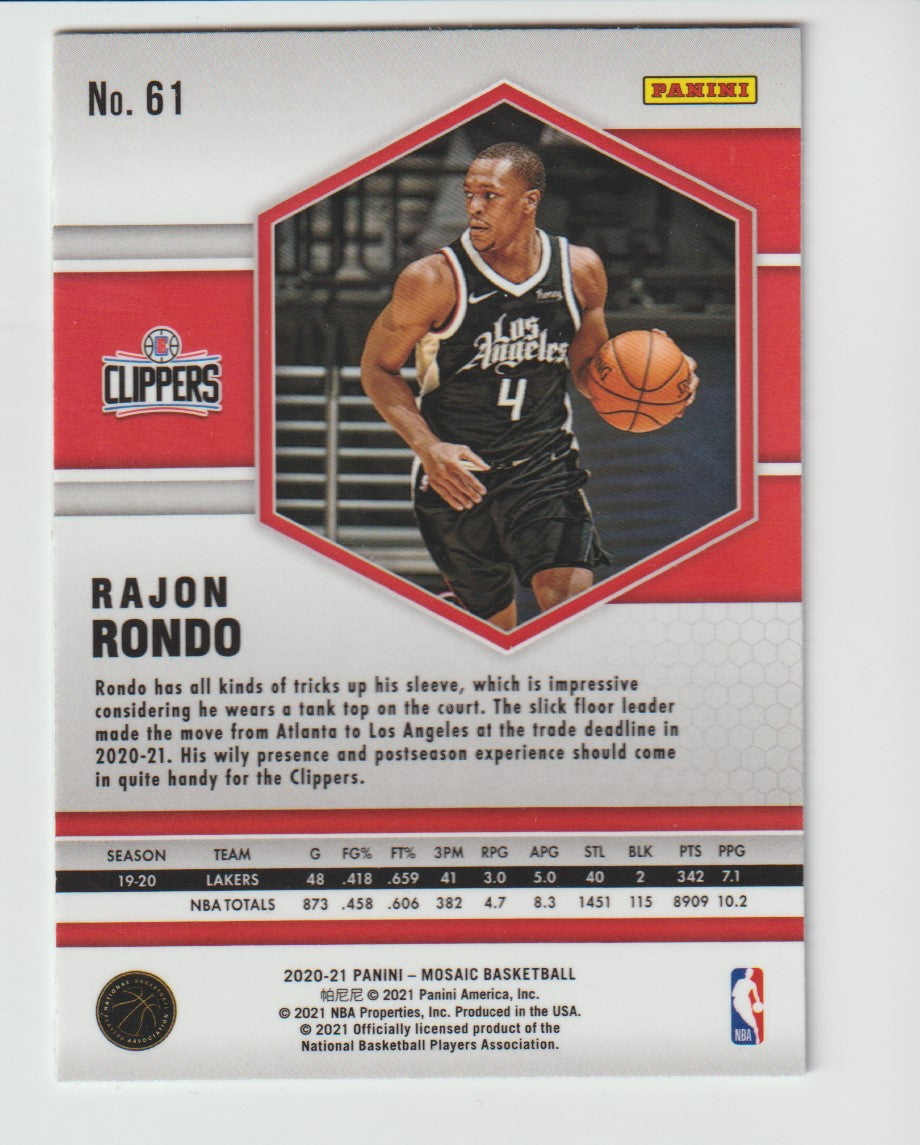 061 Rajon Rondo - Los Angeles Clippers