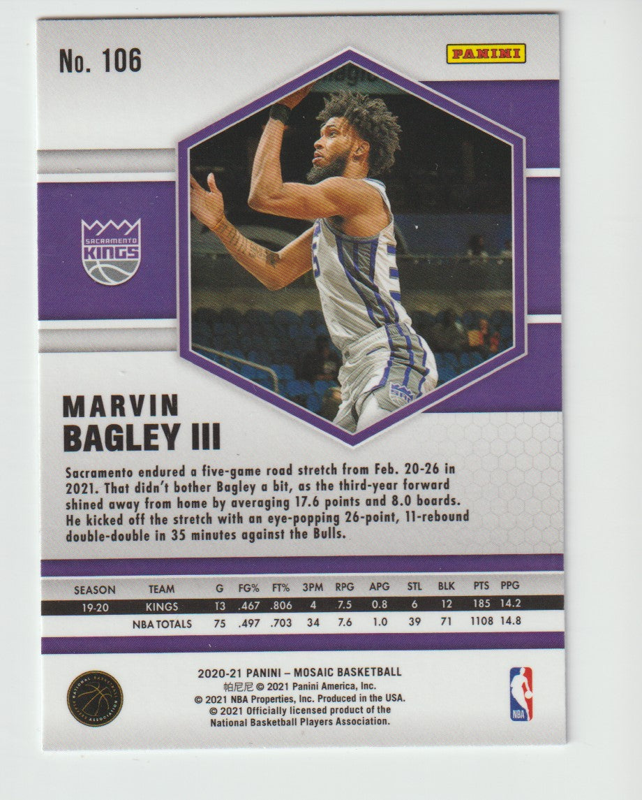 106 Marvin Bagley III - Sacramento Kings