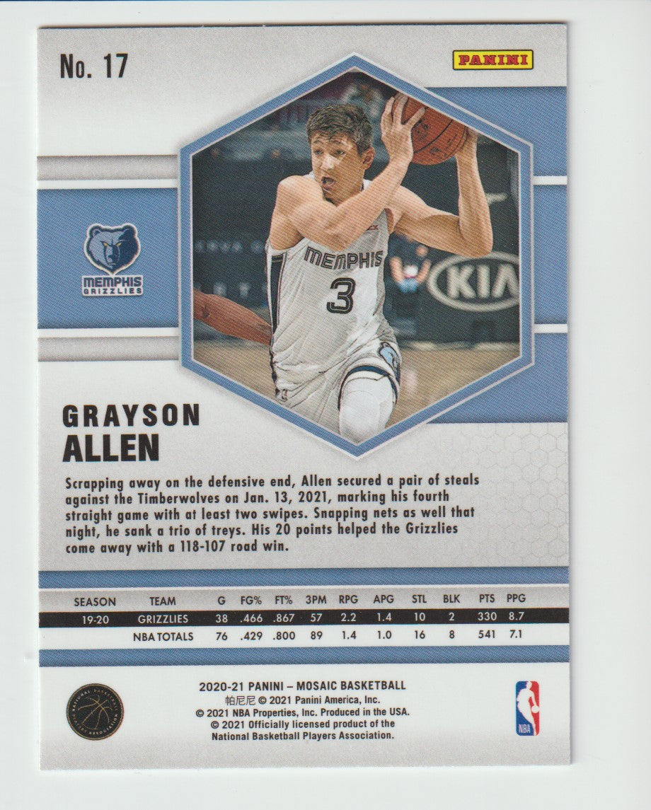 017 Grayson Allen - Memphis Grizzlies