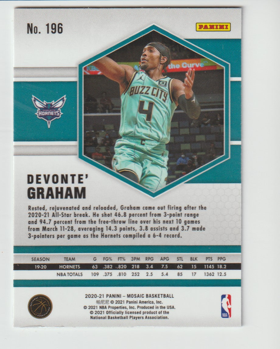 196 Devonte' Graham - Charlotte Hornets