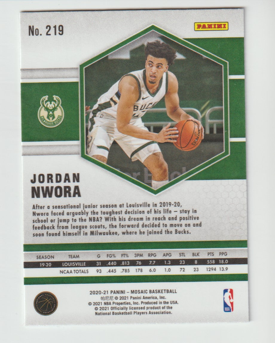 219 Jordan Nwora - Milwaukee Bucks