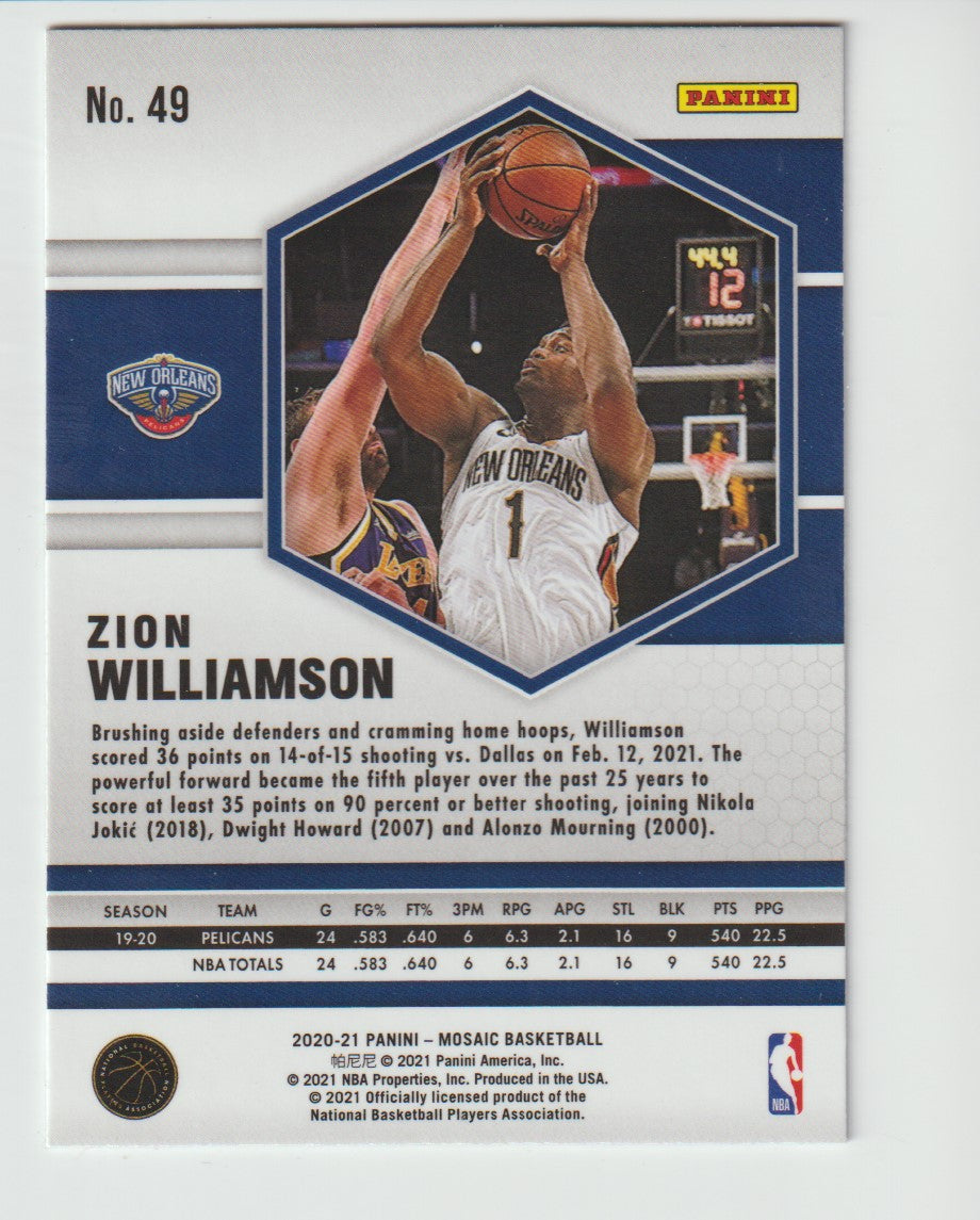 049 Zion Williamson - New Orleans Pelicans