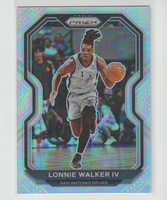 142 Lonnie Walker IV - San Antonio Spurs Silver Prizm