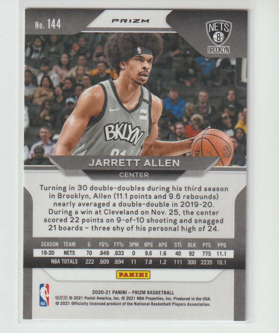 144 Jarrett Allen - Brooklyn Nets Silver Prizm