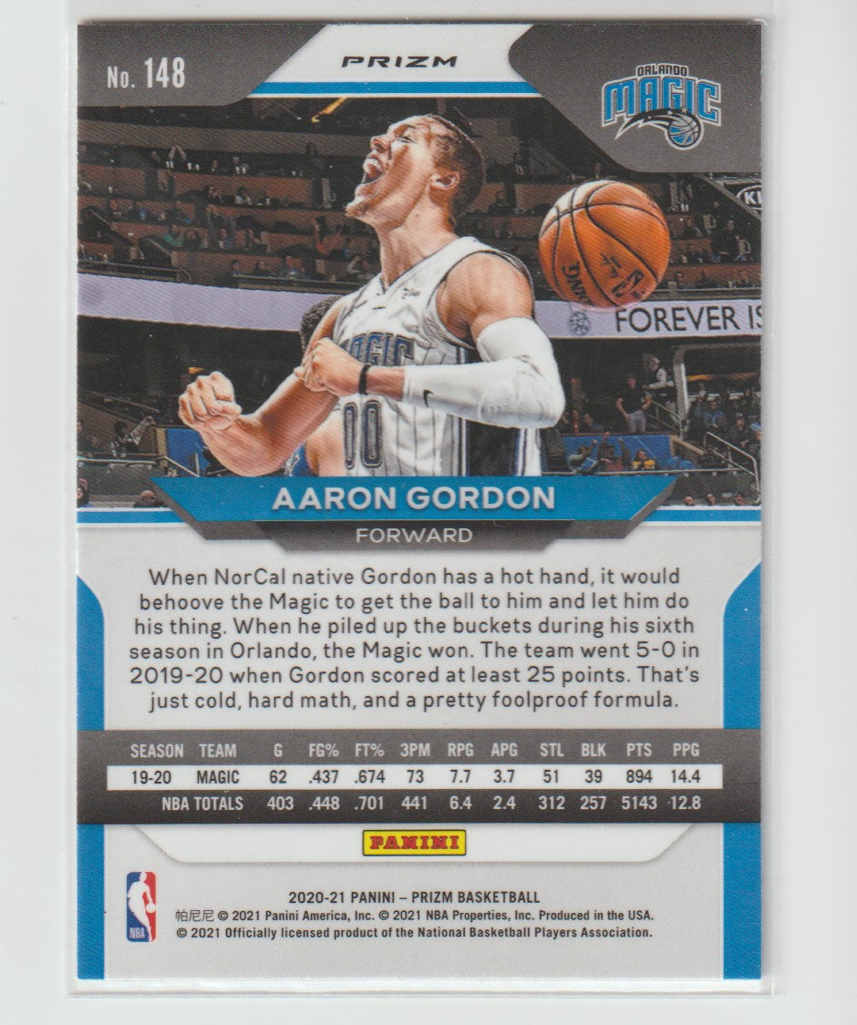 148 Aaron Gordon - Orlando Magic Silver Prizm