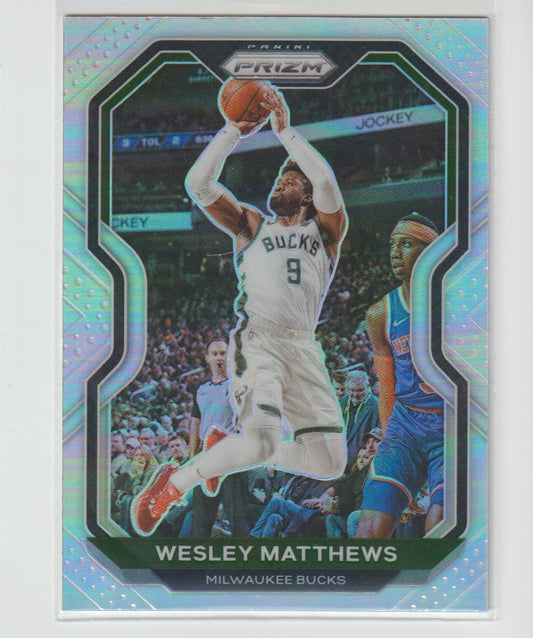 168 Wesley Matthews - Milwaukee Bucks Silver Prizm