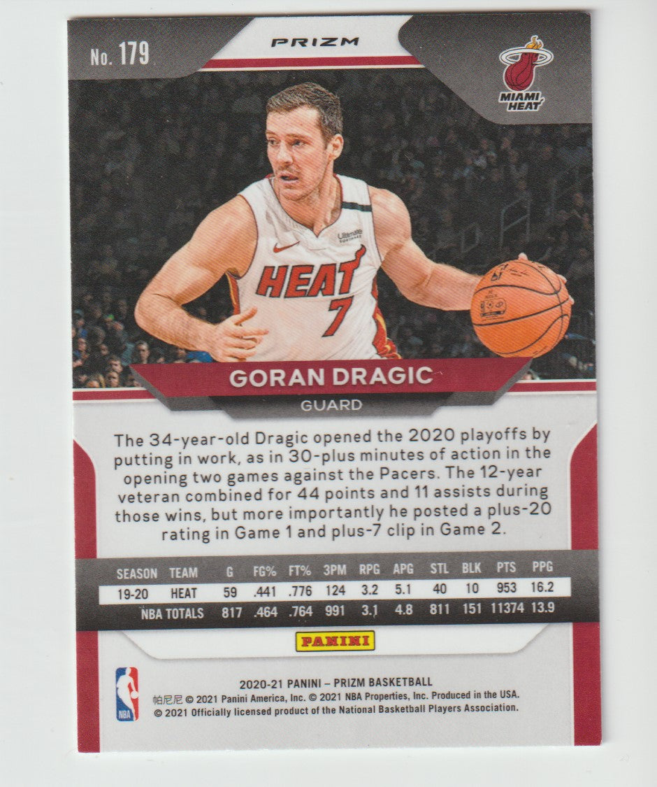 179 Goran Dragic - Miami Heat Silver Prizm