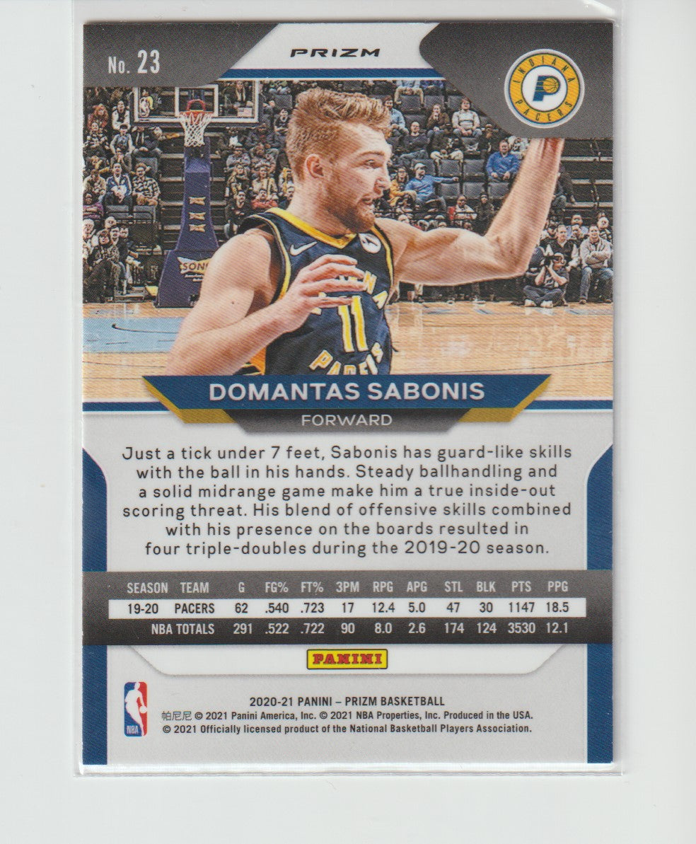 023 Domantas Sabonis - Indiana Pacers Silver Prizm