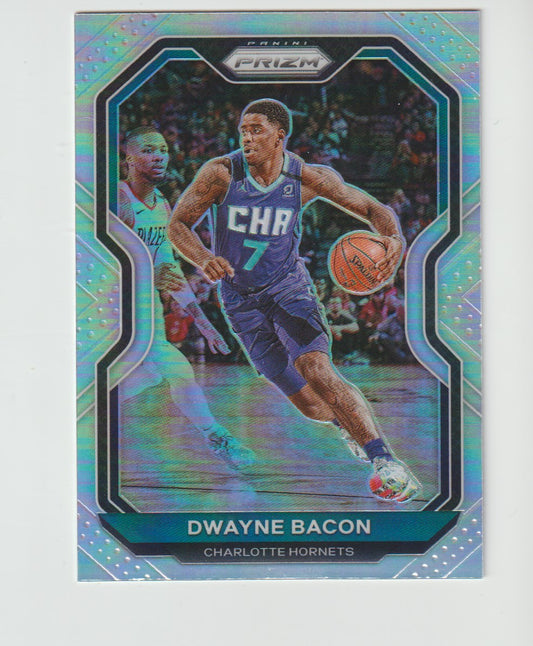 039 Dwayne Bacon - Charlotte Hornets Silver Prizm